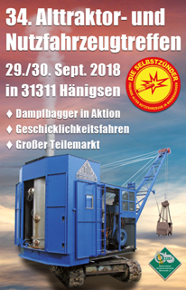 Werbung fr Treckertreffen 2018 in Hnigsen